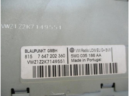 Piece-65282363-Autoradio-dorigine-VOLKSWAGEN-POLO-5-PHASE-1-1.2-TDI--12V-TURBO-5d0f34f54629f6c3aeb1652aa50ecbf1a36bec1c334ba1e48944c26879aaba99_mtn.JPG